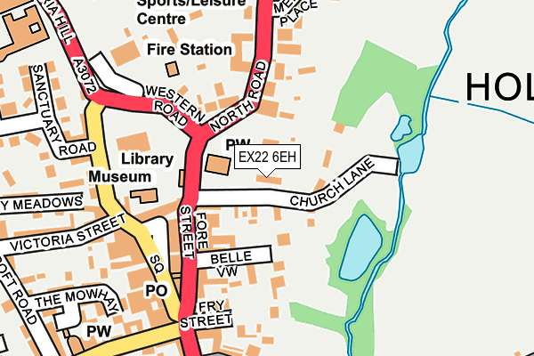 EX22 6EH map - OS OpenMap – Local (Ordnance Survey)