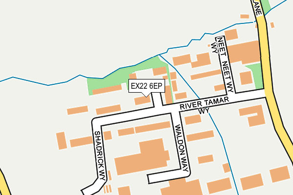 EX22 6EP map - OS OpenMap – Local (Ordnance Survey)