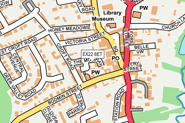 EX22 6ET map - OS OpenMap – Local (Ordnance Survey)