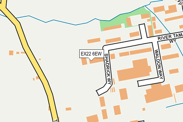 EX22 6EW map - OS OpenMap – Local (Ordnance Survey)