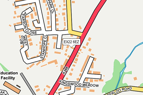 EX22 6EZ map - OS OpenMap – Local (Ordnance Survey)
