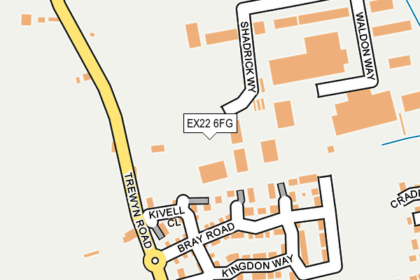 EX22 6FG map - OS OpenMap – Local (Ordnance Survey)