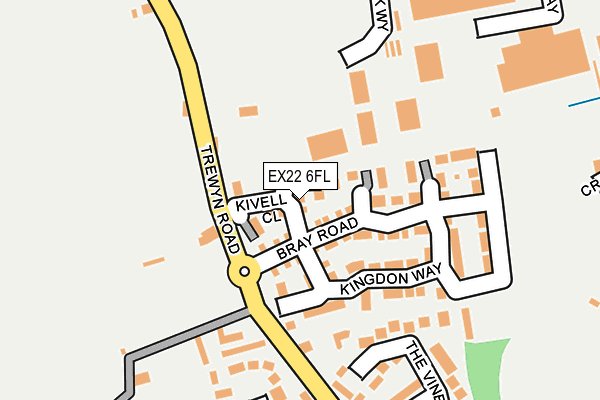 EX22 6FL map - OS OpenMap – Local (Ordnance Survey)