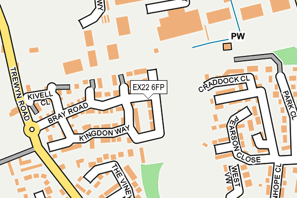 EX22 6FP map - OS OpenMap – Local (Ordnance Survey)