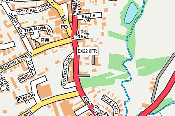 EX22 6FR map - OS OpenMap – Local (Ordnance Survey)