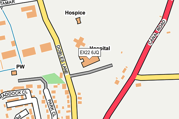 EX22 6JQ map - OS OpenMap – Local (Ordnance Survey)