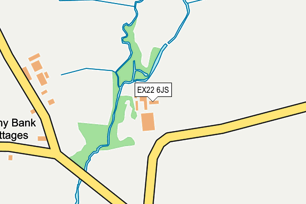 EX22 6JS map - OS OpenMap – Local (Ordnance Survey)