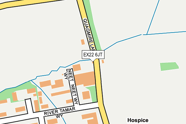 EX22 6JT map - OS OpenMap – Local (Ordnance Survey)
