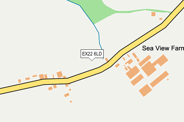 EX22 6LD map - OS OpenMap – Local (Ordnance Survey)