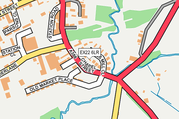 EX22 6LR map - OS OpenMap – Local (Ordnance Survey)