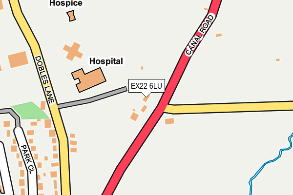 EX22 6LU map - OS OpenMap – Local (Ordnance Survey)