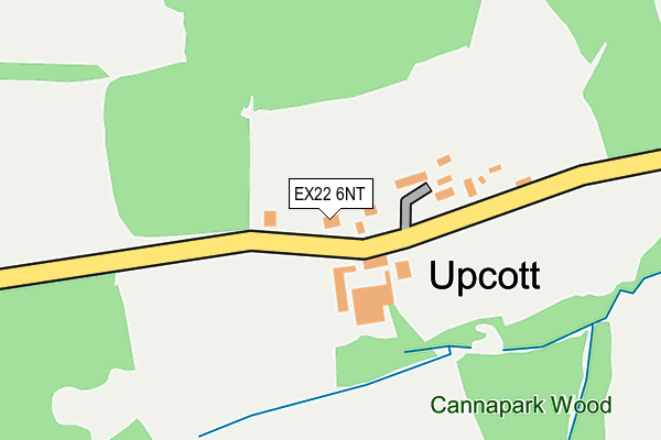 EX22 6NT map - OS OpenMap – Local (Ordnance Survey)