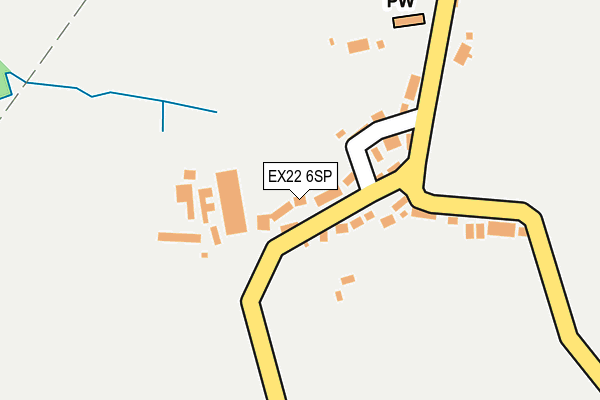 EX22 6SP map - OS OpenMap – Local (Ordnance Survey)