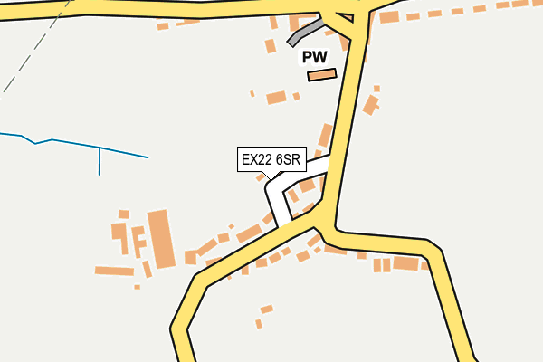 EX22 6SR map - OS OpenMap – Local (Ordnance Survey)