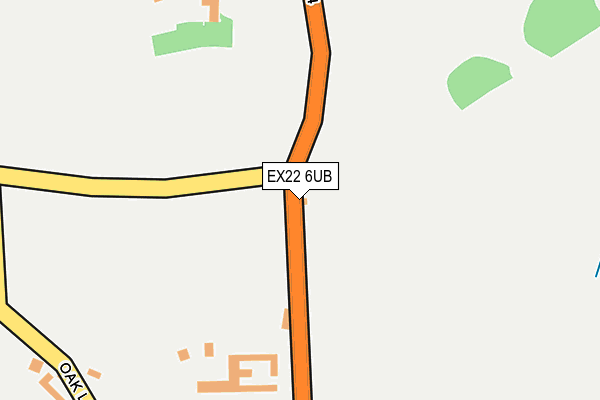 EX22 6UB map - OS OpenMap – Local (Ordnance Survey)