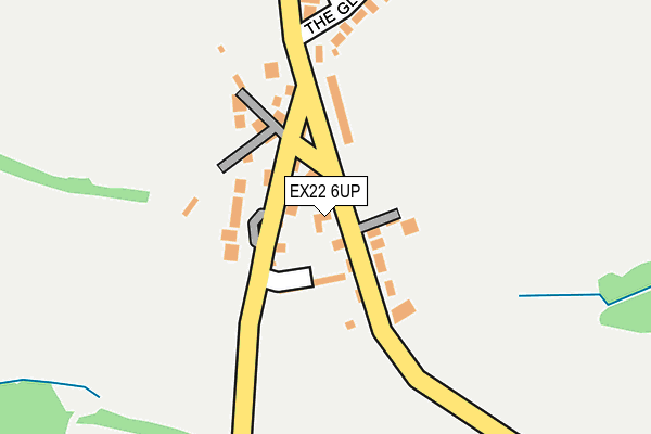 EX22 6UP map - OS OpenMap – Local (Ordnance Survey)