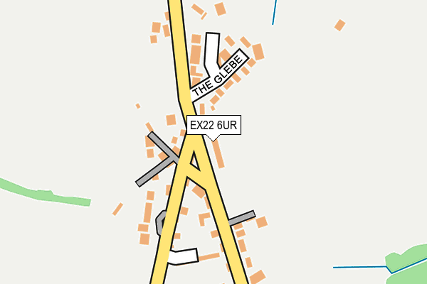 EX22 6UR map - OS OpenMap – Local (Ordnance Survey)