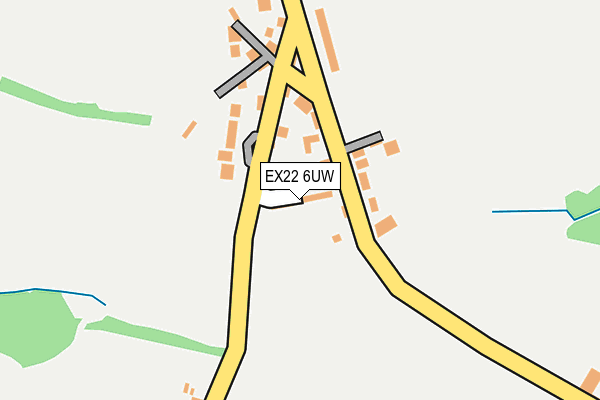 EX22 6UW map - OS OpenMap – Local (Ordnance Survey)