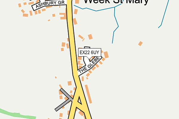 EX22 6UY map - OS OpenMap – Local (Ordnance Survey)