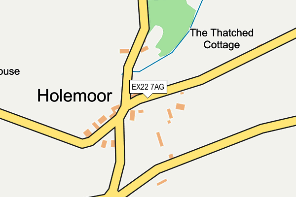 EX22 7AG map - OS OpenMap – Local (Ordnance Survey)