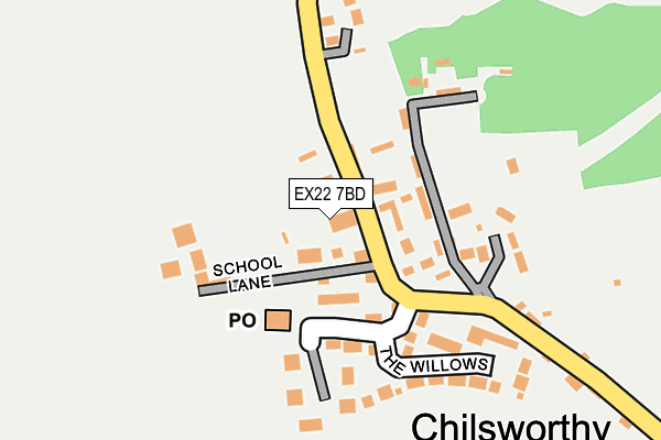 EX22 7BD map - OS OpenMap – Local (Ordnance Survey)