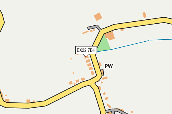 EX22 7BH map - OS OpenMap – Local (Ordnance Survey)