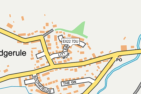 EX22 7DU map - OS OpenMap – Local (Ordnance Survey)
