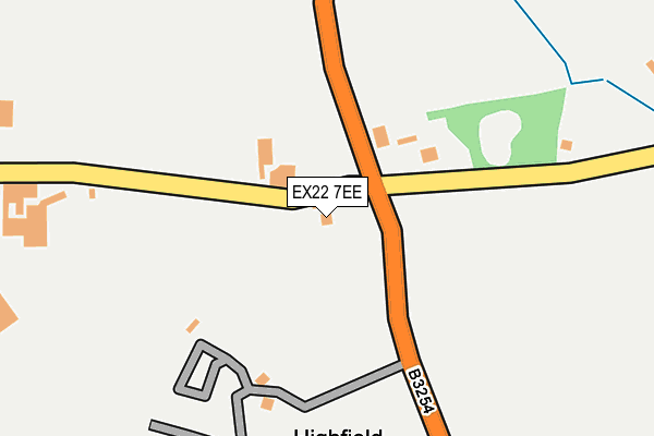 EX22 7EE map - OS OpenMap – Local (Ordnance Survey)