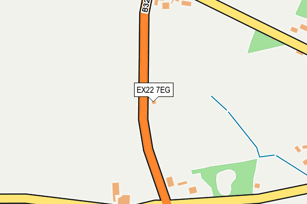 EX22 7EG map - OS OpenMap – Local (Ordnance Survey)