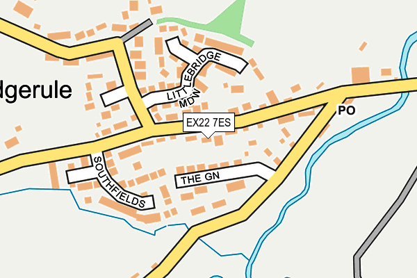 EX22 7ES map - OS OpenMap – Local (Ordnance Survey)
