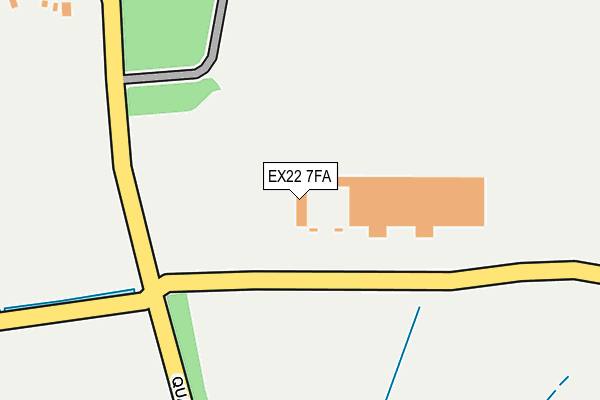 EX22 7FA map - OS OpenMap – Local (Ordnance Survey)