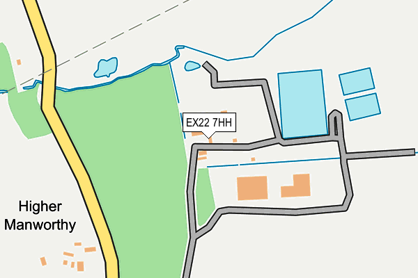 EX22 7HH map - OS OpenMap – Local (Ordnance Survey)