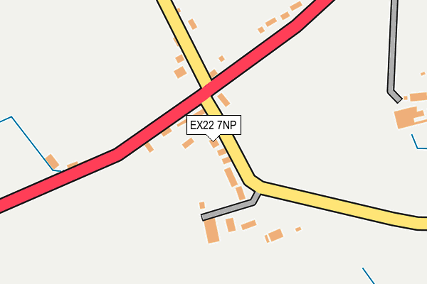 EX22 7NP map - OS OpenMap – Local (Ordnance Survey)
