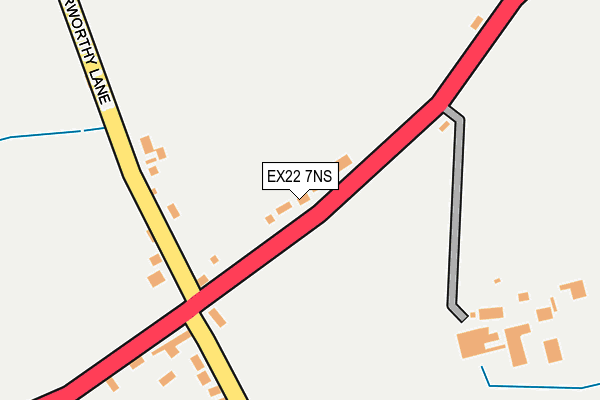 EX22 7NS map - OS OpenMap – Local (Ordnance Survey)