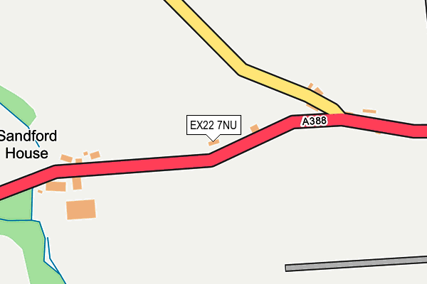 EX22 7NU map - OS OpenMap – Local (Ordnance Survey)