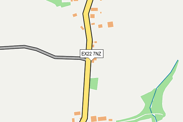 EX22 7NZ map - OS OpenMap – Local (Ordnance Survey)