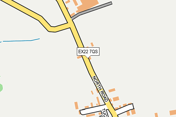 EX22 7QS map - OS OpenMap – Local (Ordnance Survey)
