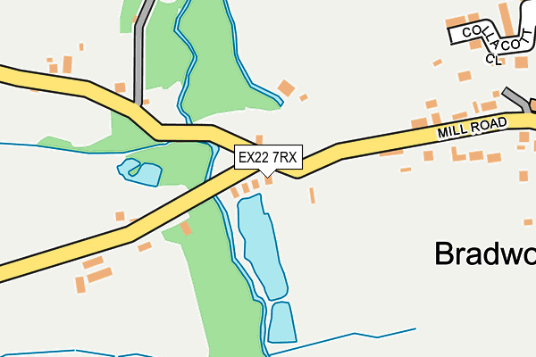 EX22 7RX map - OS OpenMap – Local (Ordnance Survey)