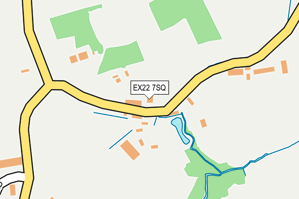 EX22 7SQ map - OS OpenMap – Local (Ordnance Survey)
