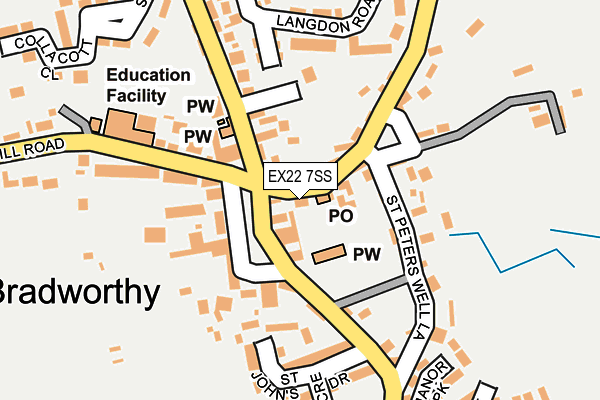EX22 7SS map - OS OpenMap – Local (Ordnance Survey)