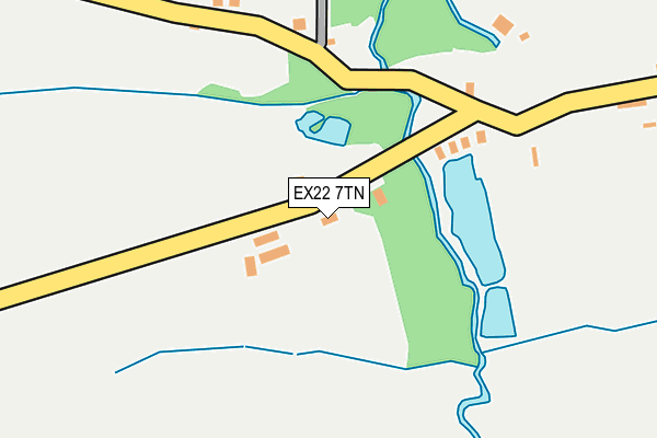 EX22 7TN map - OS OpenMap – Local (Ordnance Survey)