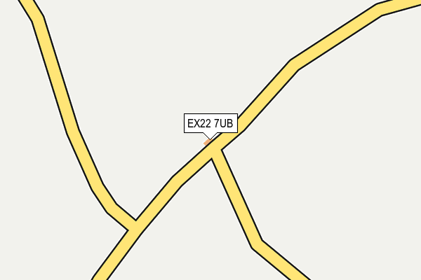 EX22 7UB map - OS OpenMap – Local (Ordnance Survey)
