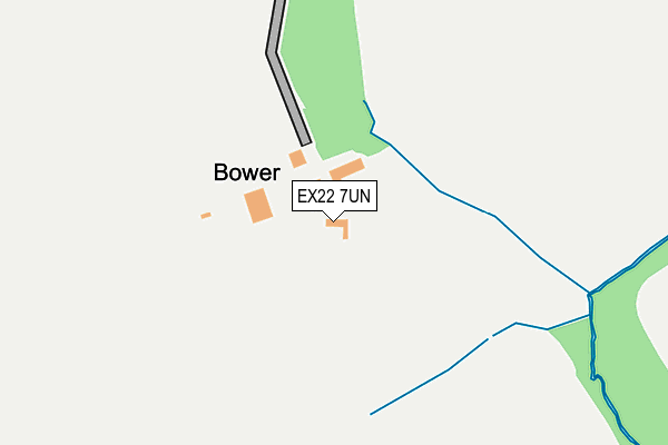 EX22 7UN map - OS OpenMap – Local (Ordnance Survey)