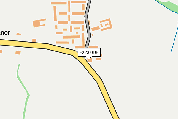 EX23 0DE map - OS OpenMap – Local (Ordnance Survey)