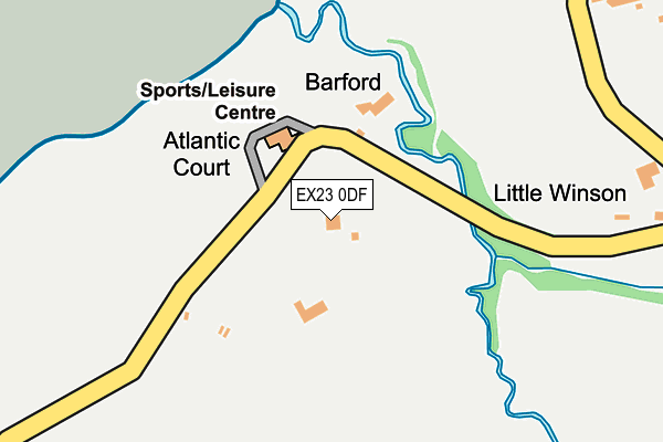 EX23 0DF map - OS OpenMap – Local (Ordnance Survey)