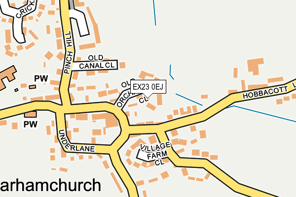 EX23 0EJ map - OS OpenMap – Local (Ordnance Survey)
