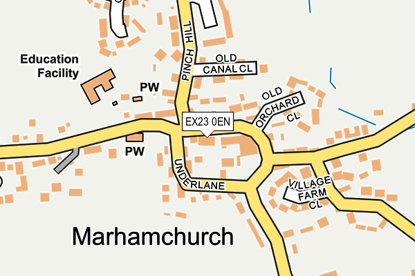 EX23 0EN map - OS OpenMap – Local (Ordnance Survey)