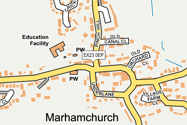 EX23 0EP map - OS OpenMap – Local (Ordnance Survey)