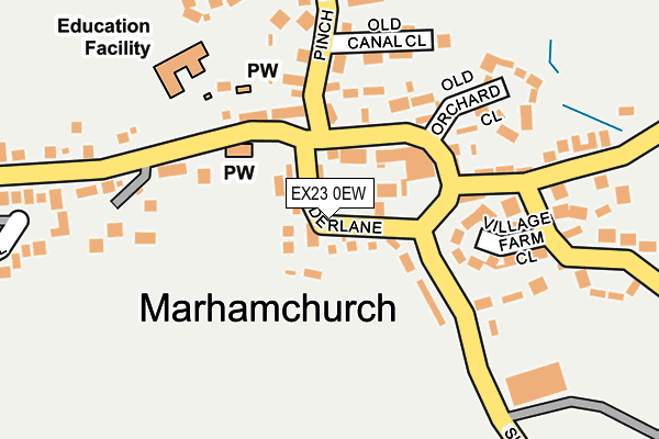 EX23 0EW map - OS OpenMap – Local (Ordnance Survey)