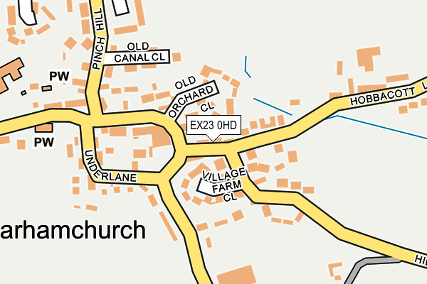 EX23 0HD map - OS OpenMap – Local (Ordnance Survey)